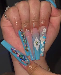 Gal Nails, Bedazzled Nails, Nails 23, Bakery Menu, Glow Nails, Y2k Nails, Pretty Gel Nails