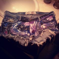 ƸӜƷ. Only at Itscosmatic.etsy.com ƸӜƷ. 2010 Aesthetic, Galaxy Shorts, Pretty And Cute, Dream Clothes, Boho Chic Fashion, Fashion Killa, Festival Outfits, Boho Chic