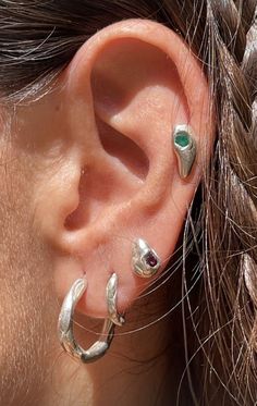 Dream Jewelry, Jewelry Inspo, Pretty Jewellery, Ear Jewelry, Piercing Jewelry, Accessories Jewelry