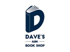 a book shop logo with the letter d on it's front and bottom corner