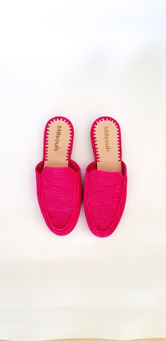 Raffia Shoes Handmade Slippers Summer Mules Moroccan Shoes Pink Raphia Flats Babouch - Etsy Summer Slip-on Mules With Leather Sole, Summer Flat Slip-ons With Leather Sole, Leather Sole Slip-on Mules For Vacation, Pink Slip-on Flats For Summer, Beach Clogs With Rubber Sole And Slip-on Fit, Slip-on Clogs With Rubber Sole For Beach, Pink Flat Summer Slippers, Pink Slippers With Rubber Sole For Summer, Summer Pink Slippers With Rubber Sole