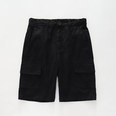 Black Cargo Shorts Ollies Place Childs Wardrobe, Black Cargo Shorts, Waist Adjustment, Jumper Pants, Formal Shorts, Belted Blazer, Boys Shorts, Everyday Adventures, Black Cargo