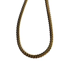 -18k gold plating over stainless steel -14” length with a 4" extender -4mm Cuban links -Waterproof, Tarnish resistant Stainless Steel Oval Link Curb Chain Necklace, Stainless Steel Curb Chain Necklace With Oval Links, Gold Stainless Steel Curb Chain Jewelry, Gold Stainless Steel Jewelry With Curb Chain, Everyday Stainless Steel Necklace With Gold-toned Chain, Gold Stainless Steel Cuban Link Chain Necklace, Gold Stainless Steel Cuban Link Necklace, Gold Cuban Link Stainless Steel Chain Necklace, Gold Stainless Steel Necklace With Curb Chain