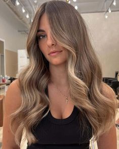 Undone Blonde Is The Ultra-Flattering Way To Go Low-Maintenance Blond Brownish Hair, Tan Skin Blonde Highlights, Barely Blonde Hair, Low Maintenance Bronde Hair Color, Low Maintenance Dirty Blonde Hair, Balayage On Dark Blonde Hair, Supermodel Blonde, Dark Blond Balayage, Low Maintenance Highlights Brunettes