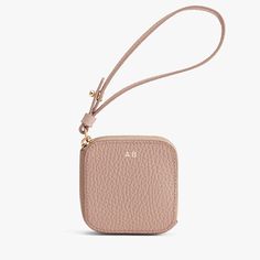 Leather Airpod Case | Cuyana Portable Leather Coin Purse For Everyday Use, Modern Compact Coin Purse For Personal Use, Compact Modern Coin Purse, Leather Airpod Case, Italian Trip, Soft Rose, Pink Brand, Airpod Case, Bag Handle