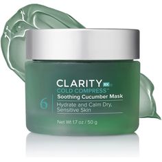 Cold Compress Soothing Cucumber Mask Is A Hydrating, Calming And Cooling Gel Mask That Brings Relief To Sensitive, Stressed Or Irritated Skin. Plant Based Extracts Of Cucumber, Chamomile And Aloe Blend Together To Soothe And Hydrate. This Gentle Gel Mask Cools On Contact And Provides Comfort For Inflamed, Red Or Rosacea-Prone Skin. Key Benefit: Chamomile Helps Soothe Stressed Skin Due To Its Anti-Inflammatory And Antiseptic Properties. Cucumber Mask, Skincare Brands, Gel Mask, Skin Care Mask, Hydrating Mask, Skin Care Women, Irritated Skin, Cucumber, Sensitive Skin