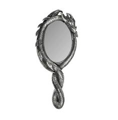 a mirror that is shaped like a snake