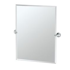 a bathroom mirror with two handles on the front and one in the back, against a white background