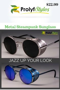 Metal Steampunk Sunglass. Protect your eyes in style with steampunk sunglasses men| round sunglasses steampunk| round sunglasses men steampunk|  #sunglass #eyewear, metal sunglass, men sunglass, women sunglass, blue sunglass, black sunglass. Punk Style Mirrored Sunglasses For Summer, Adjustable Punk Sunglasses For Summer, Adjustable Punk Style Sunglasses For Summer, Punk Style Adjustable Sunglasses For Summer, Punk Sunglasses With Mirrored Lenses And Adjustable Fit, Adjustable Metal Retro Sunglasses, Retro Adjustable Metal Sunglasses, Adjustable Retro Metal Sunglasses, Trendy Metal Sunglasses For Festivals