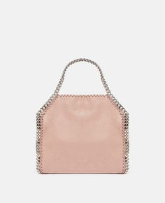 Chic Rose Gold Bag, Rose Gold Bags For Everyday Use, Luxury Pink Bag With Chain Detail, Luxury Pink Bag With Chain, Deer Fabric, Peony Pink, Stella Mccartney Falabella, Vegan Bags, Mini Tote Bag