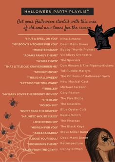 Halloween Playlist Names, 31 Days Of Halloween Activities, Fall Lists, Halloween Party Playlist, Halloween Music Playlist, Making Playlists, Bohemian Halloween, 13 Days Of Halloween, Spooky Music