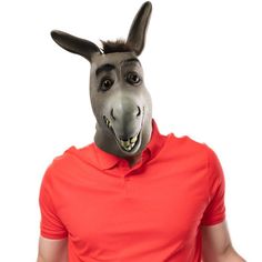 PRICES MAY VARY. PREMIUM QUALITY MATERIAL: Our Animal Poor Donkey Mask is made of high quality latex material, soft, comfortable, realistic, flexible and not easy to damage. SIZE: The size of the poor mouth donkey mask is suitable for adults PLACES OF USE: The realistic appearance is suitable for wearing in different places, if you want to reach the most used places, I think it must be the animal themed cosplay party, of course Halloween will be very suitable to take with you, the lifelike appea Novelty Masks For Cosplay Events, Donkey Mask, Donkey Head, Shrek Donkey, Animal Cosplay, Head Mask, The Donkey, Theme Parties, Costume Mask