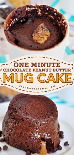 ONE-MINUTE CHOCOLATE PEANUT BUTTER MUG CAKE, easy dessert recipes, sweet treats Reese’s Mug Cake, Peanut Butter Mug Brownie, 30 Minute Desserts Easy Recipes, Quick Desserts For Two, Peanut Butter Desserts Easy Simple, Dessert For One Easy, Quick Microwave Snacks, Chocolate And Peanut Butter Cake, Quick And Easy Desserts For One