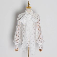 Bow Collar Lantern Long Sleeve Lace Up Shirt



SIZE



S:Bust:104cm,Length:52cm,Sleeve length:66cm,Waist:104cm,Shoulder:40cm



M:Bust:108cm,Length:53cm,Sleeve length:67cm,Waist:108cm,Shoulder:41cm



L:Bust:112cm,Length:54cm,Sleeve length:68cm ,Waist:112cm,Shoulder:42cm



XL:Bust:116cm,Length:55cm,Sleeve length:69cm ,Waist:116cm,Shoulder:43cm



Note: 1 inch = 2.54 cm, 1 cm = 0.39 inch



note: measurement by hands allow 2-3cm errors which is normal Fantastic Dress, Short Coats Women, Long Bow, Lantern Sleeved Blouses, Laced Up Shirt, Bow Collar, Oversize Fashion, Pink Coat, Women's Blouses