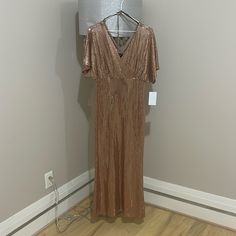 Beautiful Gold Dresses Sequin Maxi Dress For Dinner, Holiday Evening Sheath Dress, Dressy Dinner Maxi Dress, Gold Short Sleeve Formal Dress, Sequin Sheath Dress For Date Night, Gold Dressy Dress For Date Night, Formal Short Sleeve Maxi Dress For Party Season, Dressy Floor-length Dinner Dress, Holiday Dinner Floor-length Dress