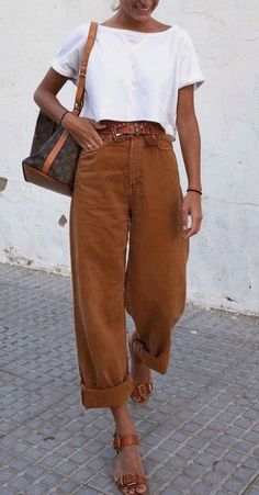 Jean Large, Mode Casual, Baggy Pants, 가을 패션, Street Style Outfit, Spring Summer Fashion