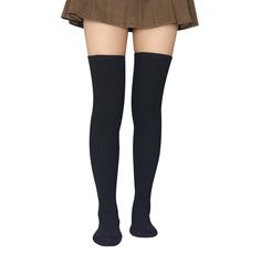 PRICES MAY VARY. Material:80% Cotton, 12% Spandex & 8% Nylon, Extra Long, Real Thigh High, Opaque, Warm, Great Fall/ Winter Thigh High Socks Size:the length of socks from Heel to Top is about 70cm/27", super stretchy, These socks are perfectly over the knee for women who's height is 5.1ft-5.9ft Our thigh high socks are thick, warm, comfortable Perfect for most athletic activities and everyday wear. Could be used as thigh high stockings, over calf socks and knee socks. Good accessory to pair with Thigh High Sock, Stockings Legs, Thigh High Socks, Knee Boot, Thigh High Stockings, Calf Socks, Knee Socks, Tall Boots, Thigh High