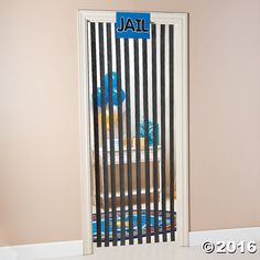 an open door with the word jail on it