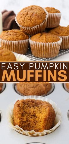 easy pumpkin muffins are the perfect way to start your day off right now