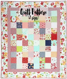 the quilt pattern has been made with many different fabrics