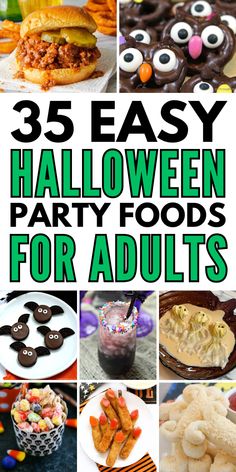 25 easy halloween party foods for adults that are fun to make and have on hand