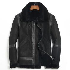 Life is hard enough already. Let us make it a little easier. Men's Winter Real Sheepskin Turn-down Collar Motorcycle Jacket #jackets Black Sheepskin Outerwear With Padded Collar, Luxury Leather Biker Jacket With Faux Fur Lining, Luxury Winter Business Outerwear, Luxury Shearling Outerwear With Padded Collar, Classic Sheepskin Fur Coat For Winter, Luxury Biker Jacket With Faux Fur Lining, Winter Sheepskin Leather Jacket With Padded Collar, Luxury Sheepskin Biker Jacket, Classic Shearling Outerwear For Winter