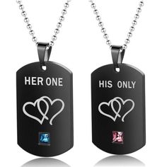 THE PERFECT GIFT FOR FATHER'S DAY, VALENTINES DAY, CHRISTMAS, BIRTHDAY, WEDDING AND ANNIVERSARY! Grab your King & Queen His & Hers Couple Dog Tags while the store LAUNCH DISCOUNT is on. Once we reach 100-unit sales, we will be increasing the price back up to $49.99. This is absolutely a great gift! Love can't be described.It has no shape, it has no form.Love is not an object.Love does not conform. Looking for the perfect way to show your love? This beautiful King & Queen His & Hers Couple Dog Ta Relationship Necklaces, Couple Dog, Necklace Chain Types, Anniversary Necklace, Love Is Not, Special Necklace, Couple Necklaces, Couple Jewelry, Matching Jewelry