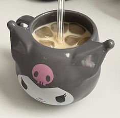 kuromi mug Inspiration Tattoos, Pretty Mugs, Cute Kitchen, Hello Kitty Items, Cute Cups, Sanrio Characters, Cute Mugs, الرسومات اللطيفة, My Vibe