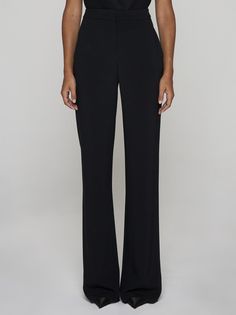 ->viscose, 96% Synthetic->elastane, 4% Formal Stretch Wide Leg Dress Pants, Elegant High-waisted Viscose Pants, Tailored Wide Leg Evening Pants, Elegant Stretch Bottoms, Elegant Wide Leg Viscose Bottoms, Formal Stretch Wide Leg Full-length Pants, Formal Stretch Wide Leg Pants Full Length, Tailored Elastane Dress Pants For Night Out, Sleek Formal Wide Leg Pants