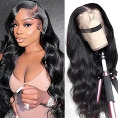 PRICES MAY VARY. 【Body Wave Lace Front Wigs Human Hair Material】: 100% Unprocessed Brazilian Virgin Body Wave Wigs Human Hair 180 Density, Cut from Young Girl Head Directly, Full and Thick, Natural and Healthy, Soft and Comfortable. 【HD Lace Front Wigs Human Hair Quality】: Body Wave Human Hair Lace Front Wigs, True to Length, Full and Thick, Shedding Free, Tangles Free, No Smell, Soft, Bouncy, Can Be Dyed&Bleached, Straightened and Restyled, Can Be Side Part, Middle Part, High Ponytail& Bun, Sty Human Lace Front Wigs, Best Hair Dye, Lace Frontal Wigs, Blonde Lace Front Wigs, Lace Front Wigs Human Hair, Wigs Human Hair, Body Wave Wig, Front Lace Wigs Human Hair, Brazilian Human Hair