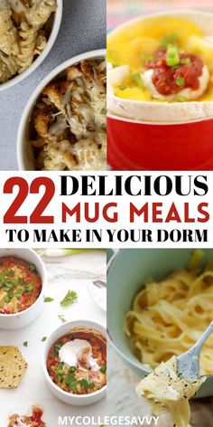 twelve delicious meals to make in your dorm, including macaroni and cheeses