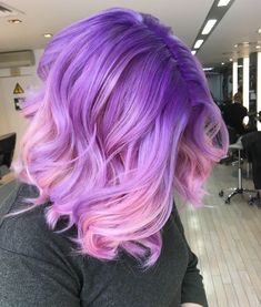 Pink And Purple Pastel Hair, Pink Purple Hair Short, Pink To Purple Hair, Purple To Pink Hair, Light Purple Hair Color Ideas, Pastel Pink And Purple Hair, Purple Hair Blonde, Neon Purple Hair, Pink And Purple Hair Ideas