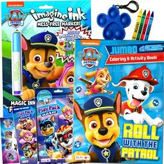 the paw patrol coloring and activity book bundle