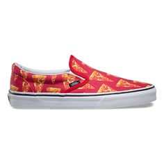 Vans Men's Classic Late Night Slip On Shoes - Mars Red/Pizza Red Pizza, Mens Slip On Shoes, Slipon Shoes, Leopard Print Shoes, Sneaker Lovers, Vans Slip On, Rubber Shoes