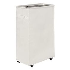 45L Slim Laundry Hamper with Wheels Narrow Rolling Basket Foldable Features: ✤ SLIM SIZE & PORTABLE -- Slim Rolling Laundry Hamper : 15"(L) x 7.87"(W) x 21.65"(H)(Please note the size carefully !!). Wheels high1.5".This laundry hamper has a suitable size for small space between washer and dryer or small cabinet area. The foldable laundry basket can be folded into portable size 16" x10.5" x2" ✤ ROLLING & TALL -- Narrow laundry basket with wheels makes it easy to transport. There is a handle on si Space Between Washer And Dryer, Narrow Laundry Basket, Between Washer And Dryer, Hamper With Wheels, Narrow Laundry, Stackable Laundry, Tall Laundry Basket, Laundry Hamper With Wheels, College Dorm Room Inspiration