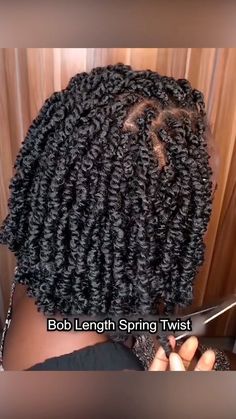 Short Hair Twist, Bob Length, Future Hairstyles, Bob Braids Hairstyles, Natural Hair Short, Curly Crochet Hair Styles