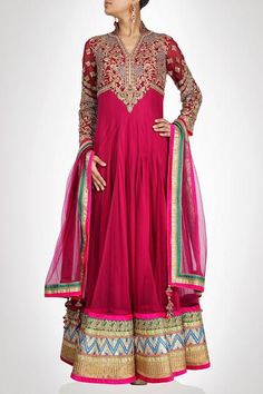 Rose pink long length anarkali suit with pink border available online Pink Anarkali Set For Diwali, Pink Anarkali Set With Dori Work, Pink Anarkali Set With Traditional Drape, Pink Anarkali Set With Zari Work, Pink Anarkali Set For Eid, Pink Anarkali Set With Dupatta, Semi-stitched Pink Anarkali Set With Dori Work, Pink Semi-stitched Anarkali Set With Dori Work, Pink Long Sleeve Anarkali Set With Dupatta