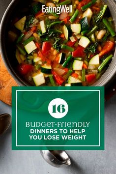 Get a healthy and affordable meal on the table with these dinner recipes. These low-calorie, high-fiber dinners use inexpensive pantry staples like pasta and beans to help lower your grocery bill while still making delicious meals. Try our budget-friendly recipes like Vegetarian Shepherd’s Pie or Cornbread-Topped Chili Casserole, which are flavorful and can help you meet your nutrition goals. #cheaphealthyrecipes #healthybudgetrecipes #budgetcooking #budgetideas #healthyrecipes Nutritious Vegetables, Winter Soup Recipes, A Balanced Meal, Winter Soup Recipe, Winter Soup