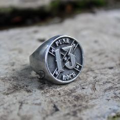 Article name : PUNK ROCK FOR LIFE Environmentally friendly metal made with passion and great attention to detail 🔨 Limited only 50 pcs will be produce : handmade Signet rings Very comfortable to wear daily and in any occasion 🖤💍 Shipped from Jakarta, Indonesia Standard shipping use USPS ( US Customers ) Singapore post ( Rest of the world ) Express shipping use DHL Express Note : Please put a phone number in a note for DHL Express, it needs to require. Office number or any number will be fine. Satanic Jewelry, Punk Rock Hair, Bandana Girl, Pewter Ring, Sterling Silver Skull Rings, Horn Ring, Silver Skull Ring, Biker Rings, Signet Rings