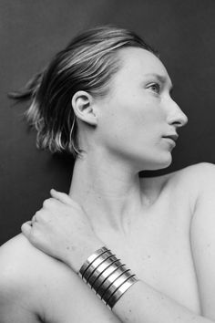 Katia Cuff | Sophie Buhai Sophie Buhai, Film Archive, Sculptural Object, Gold Bracelets, Jewelry Essentials, Gold Pearl, Best Sellers, Bangle Bracelets, Silver Gold