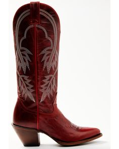 Idyllwind Women's Icon Embroidered Western Tall Boot - Medium Toe, Red Knee High Cowgirl Boots, High Cowgirl Boots, Maroon Boots, Red Cowgirl Boots, Red Cowboy Boots, Tall Boot, Red Boots, Wide Calf, Iconic Women