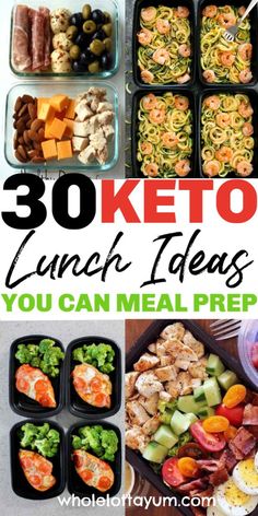 Meal Prep Lunches, Ketosis Diet Recipes, Low Carb Meal, Keto Lunch Ideas, Keto Lunch, Ketogenic Diet For Beginners