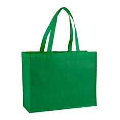 a green shopping bag on a white background