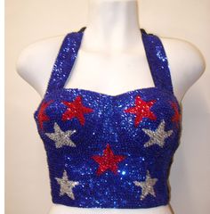 "Sequin Halter Tops are handmade, high quality, original designs, and beautiful. All sequin Halter Tops come in solid black satin back, close with velcro. Sequin Halter are suitable for party, events or any occasional use... LARGE 36\" Around Chest Cup Size \"C\" XL 38\" Around Chest Cup Size \"C\"" Sequin Bustier, Sequin Costume, Sparkly Crop Tops, Sequin Halter Top, Top Bustier, Sequin Halter, Satin Noir, Womens Halter Tops, Party Events