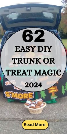 the trunk or treat magic is in front of a car