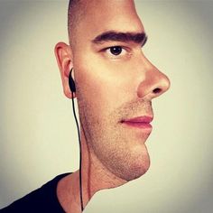 a man with ear buds on his ears