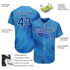 Custom Light Blue Royal-White 3D Pattern Design Authentic Baseball Jersey Cheap Blue Sports Fan Baseball Jersey, Cheap Blue Baseball Jersey For Sports Fans, Cheap Blue Baseball Jersey For Team Events, 3d Pattern Design, Custom Sportswear, Baseball Gear, Blue Football, Custom Fans, Alpha Kappa Alpha