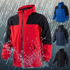 Season:Autumn / Fall,Spring; Fabric:Polyester; Gender:Men's; Activity:Camping / Hiking / Caving; Clothing Type:Jacket; Zipper Type:Single Slider; Age Group:Adults'; Function:Quick Dry,Breathable,Waterproof; Pattern:Patchwork; Sports Clothing Sub Category:Hiking Jacket,Rain Jacket,Raincoat; Listing Date:05/23/2024; Bust:; Length:; Sleeve Length: Winter Outdoor Windbreaker With Contrast Color, Weatherproof Long Sleeve Windbreaker For Outdoor Work, Fall Color Block Windbreaker For Outdoor Activities, Color Block Long Sleeve Outerwear For Outdoor Activities, Fall Outerwear With Contrast Color For Outdoor, Fall Outdoor Outerwear With Contrast Color, Windproof Raincoat For Outdoor Work In Winter, Winter Weatherproof Windbreaker For Outdoor Work, Red Nylon Outerwear For Outdoor