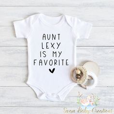 Introducing our adorable collection of baby bodysuits and toddler shirts! These charming and comfortable garments are perfect for your little ones to rock in style and comfort. Each piece is carefully crafted with love and attention to detail to ensure a delightful experience for both parent and child. 🌟 Key Features: 💜Superior softness: Made from premium, high-quality fabrics, our baby bodysuits and toddler shirts are incredibly soft and gentle on delicate skin. Your little bundle of joy will Cute Onesie With Graphic Print, Cute Graphic Print Onesie As A Gift, Cute Graphic Print Onesie As Gift, Cute Onesie With Name Print For Playtime, Cute Birthday Bodysuit With Name Print, Birthday Cotton Onesie With Funny Text, Birthday Onesie With Funny Text In Cotton, Funny Text Cotton Onesie For Birthday, Cute Bodysuit With Name Print For Birthday