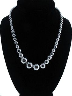 .925 sterling silver beads in graduated sizes strung on a sterling silver necklace make this beautiful necklace a bold statement piece! it's 18 inches long with a 2 inch extender. Elegant Ball Chain Necklace For Formal Occasions, Elegant Formal Necklace With Ball Chain, Elegant Formal Ball Chain Necklace, Silver Pearl Necklace With Polished Beads, Elegant Ball Chain Necklaces For Parties, Elegant Ball Chain Necklace For Party, Elegant Party Necklaces With Ball Chain, Classic Silver Pearl Necklace For Party, Silver Necklace With Spacer Beads For Party